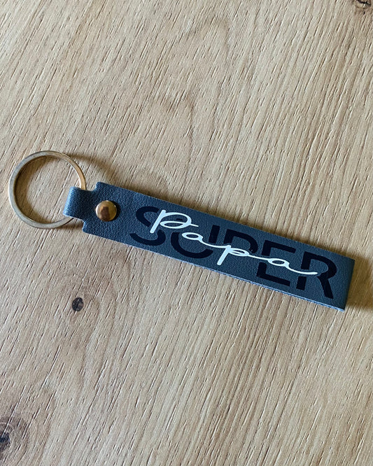 Porte-Clés « SUPER PAPA » 🩵